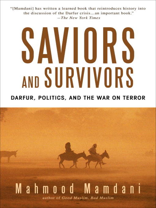 Title details for Saviors and Survivors by Mahmood Mamdani - Wait list